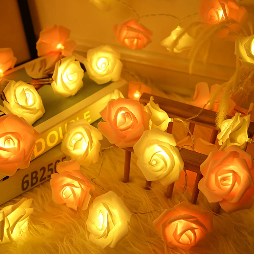 Rose Flower String Lights