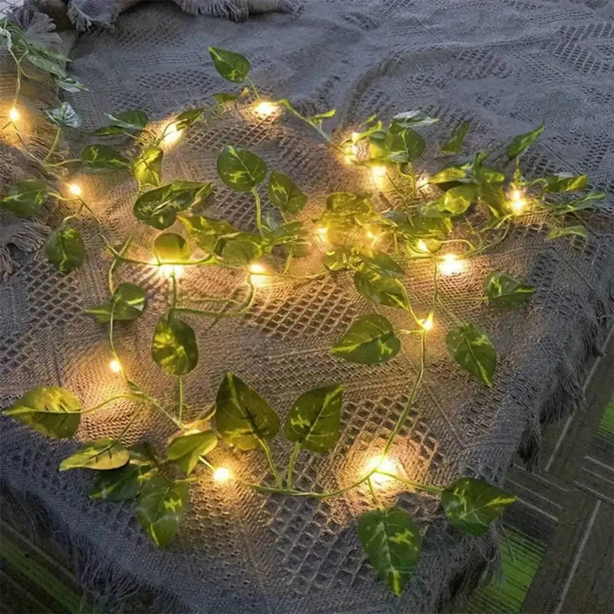 Green Leaf Lamp String