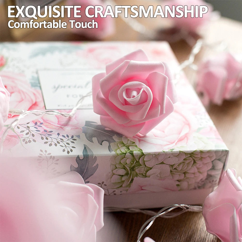 Rose Flower String Lights