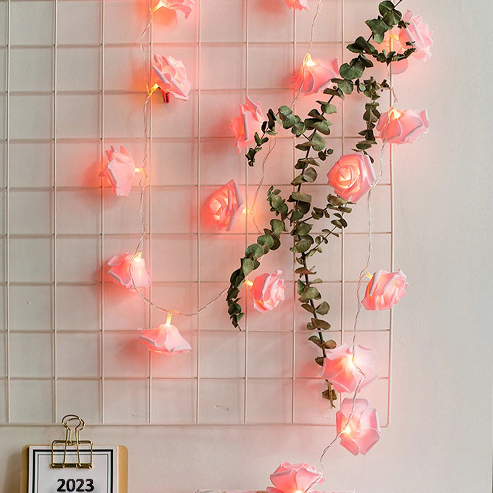 Rose Flower String Lights