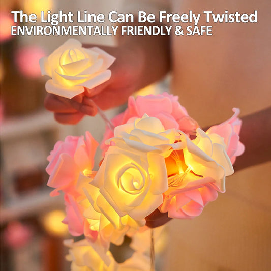 Rose Flower String Lights