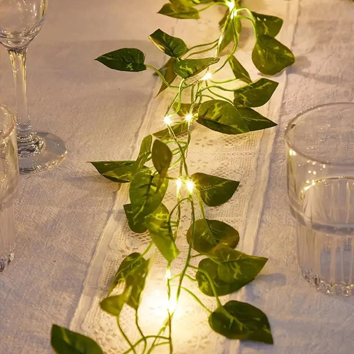 Green Leaf Lamp String