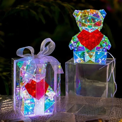 15CM Love Bears Christmas and New Year's Eve Santa Claus's Fantasy Bear Valentine's Day Decor for Girlfriend Display with Box